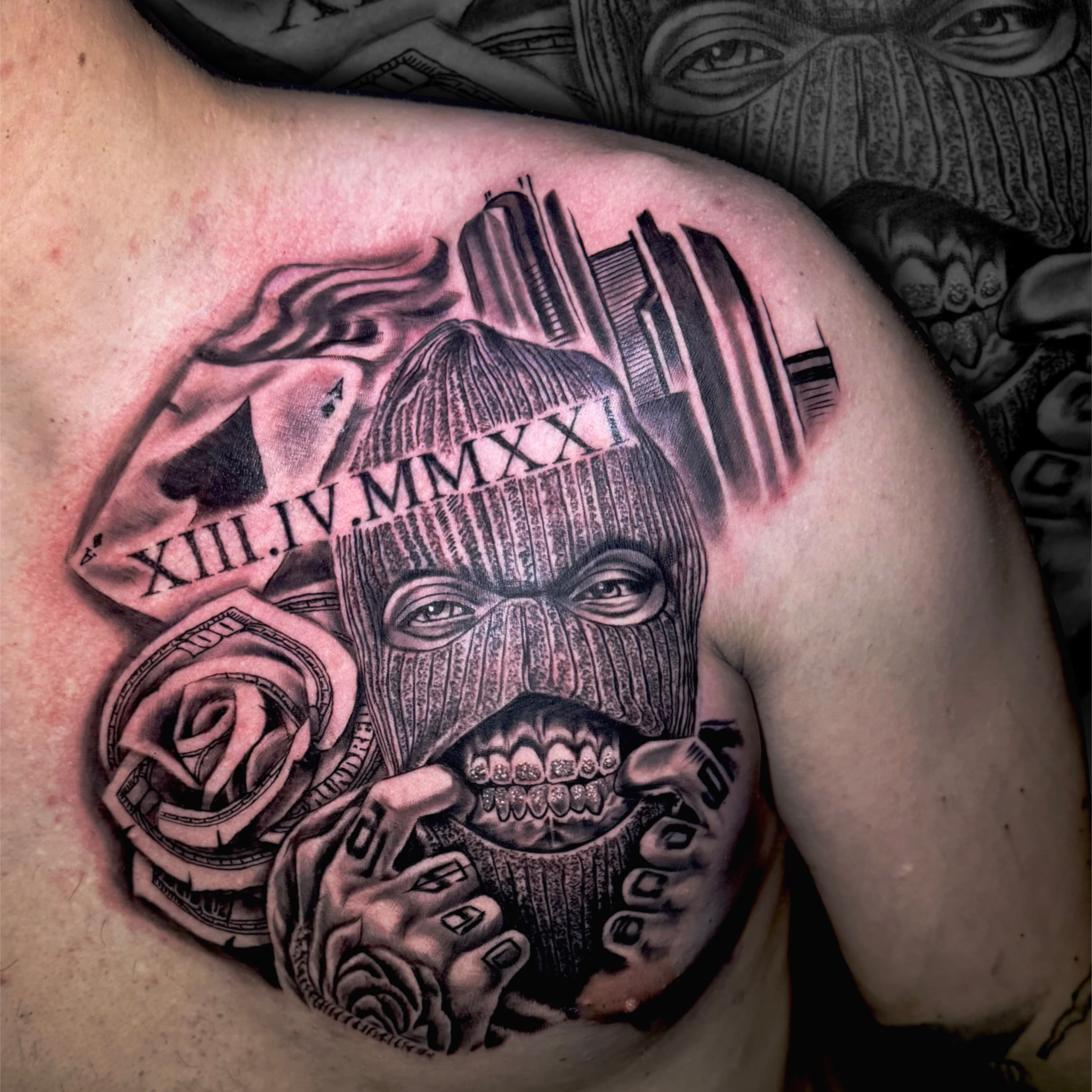 Chicano Chest Piece by Amzart — Realism tattoo, Sydney